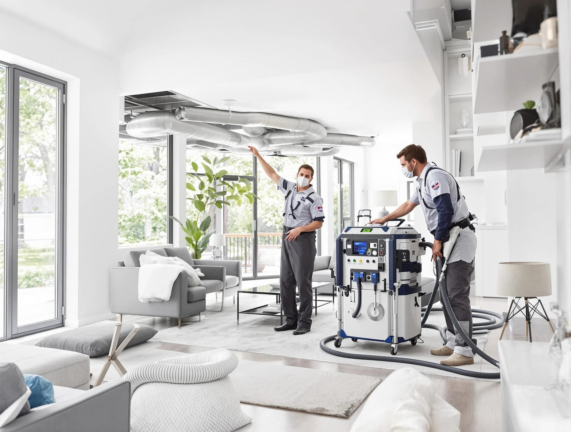 Thornton Air Duct Cleaning professional conducting pure air duct cleaning with state-of-the-art equipment in Thornton